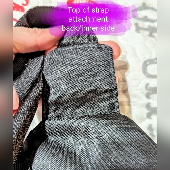 Black Fashion crossbody bag, messenger bag, front/back carry, BNWOT - Picture 13 of 14